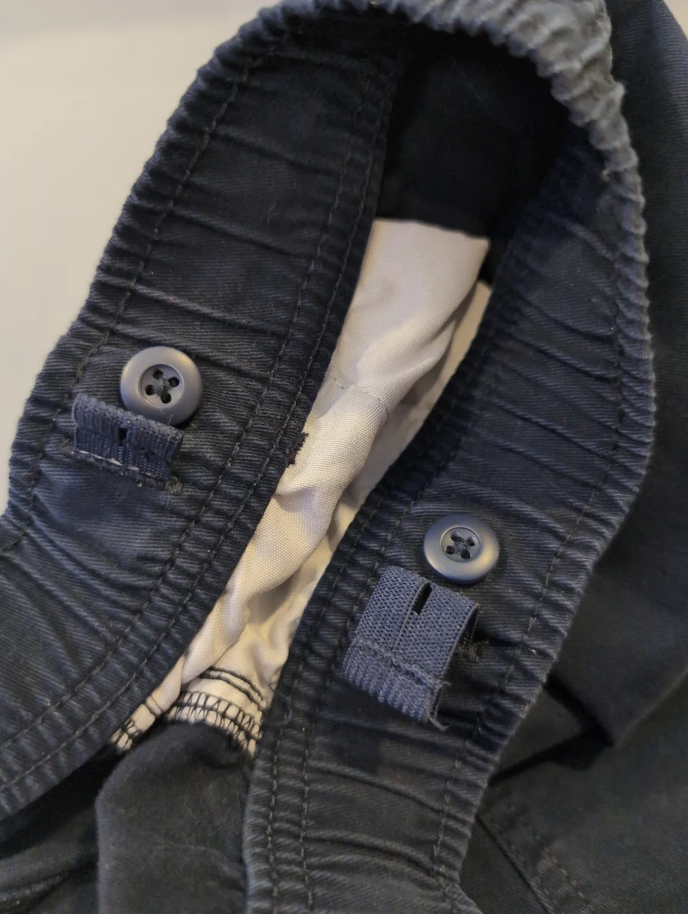 3/$20 Childrens Place Boys Navy Blue Cargo Pants Size 14 Adjustable Waist Cotton - Picture 9 of 10